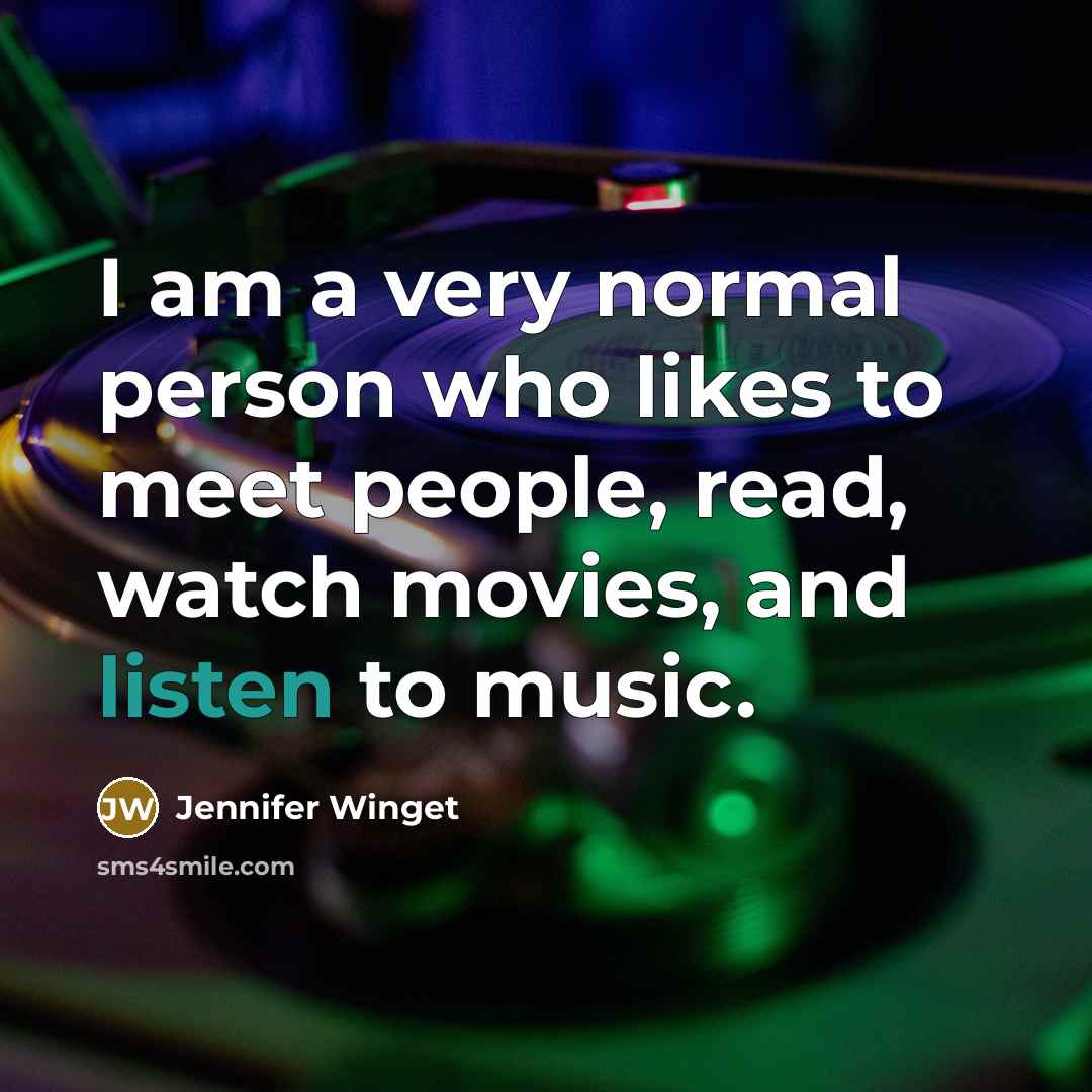 “I am a very normal person who likes to meet…” quote by Jennifer Winget