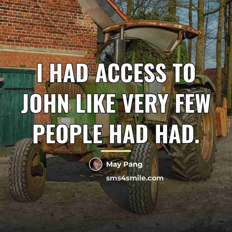 “I had access to John like very few people had…” quote by May Pang