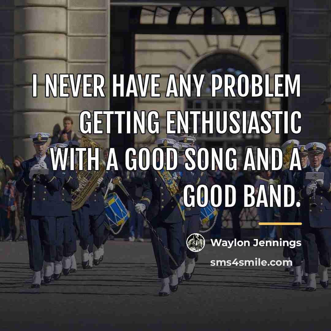 “I never have any problem getting enthusiastic with a good…” quote by Waylon Jennings