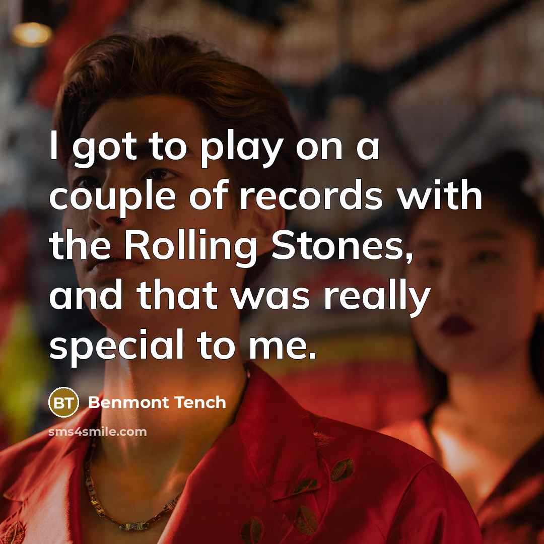 “I got to play on a couple of records with…” quote by Benmont Tench