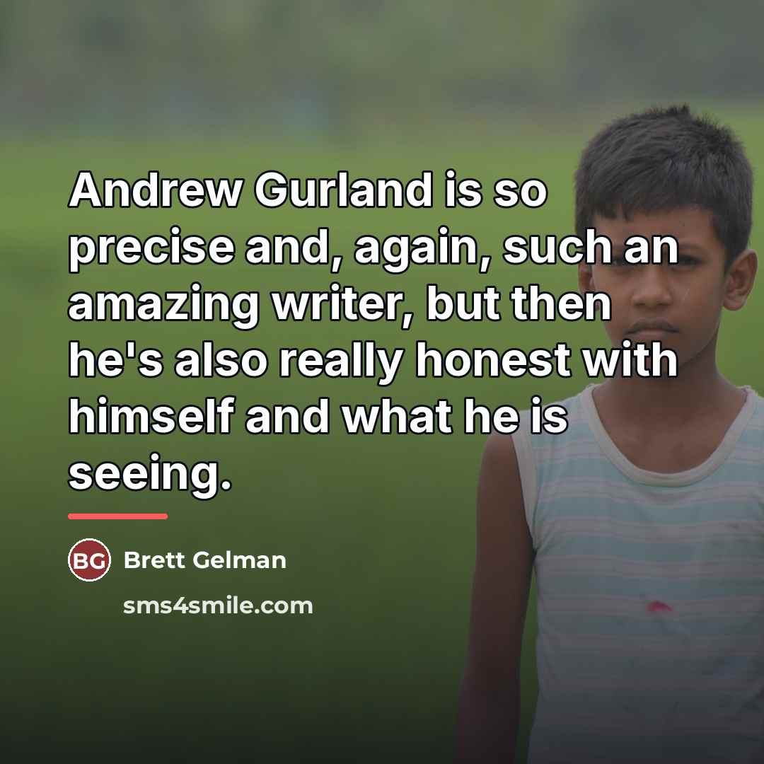 “Andrew Gurland is so precise and, again, such an amazing…” quote by Brett Gelman