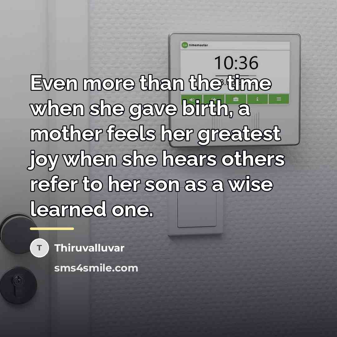 “Even more than the time when she gave birth, a…” quote by Thiruvalluvar