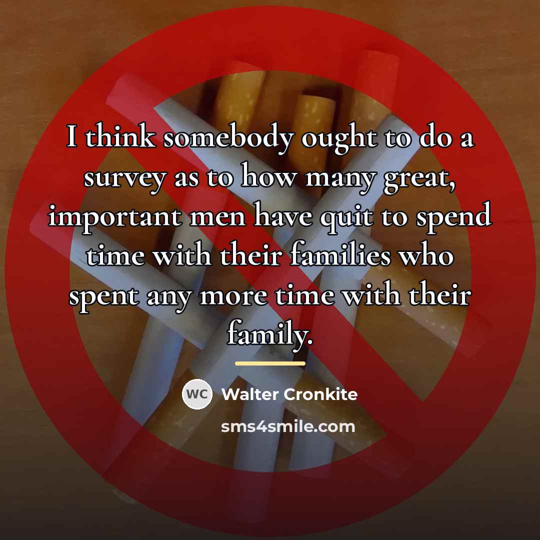 “I think somebody ought to do a survey as to…” quote by Walter Cronkite