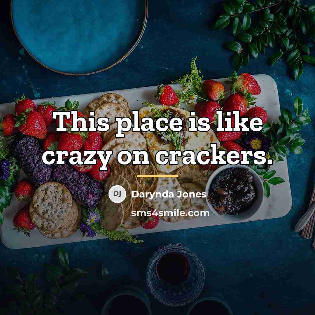 “This place is like crazy on crackers.…” quote by Darynda Jones