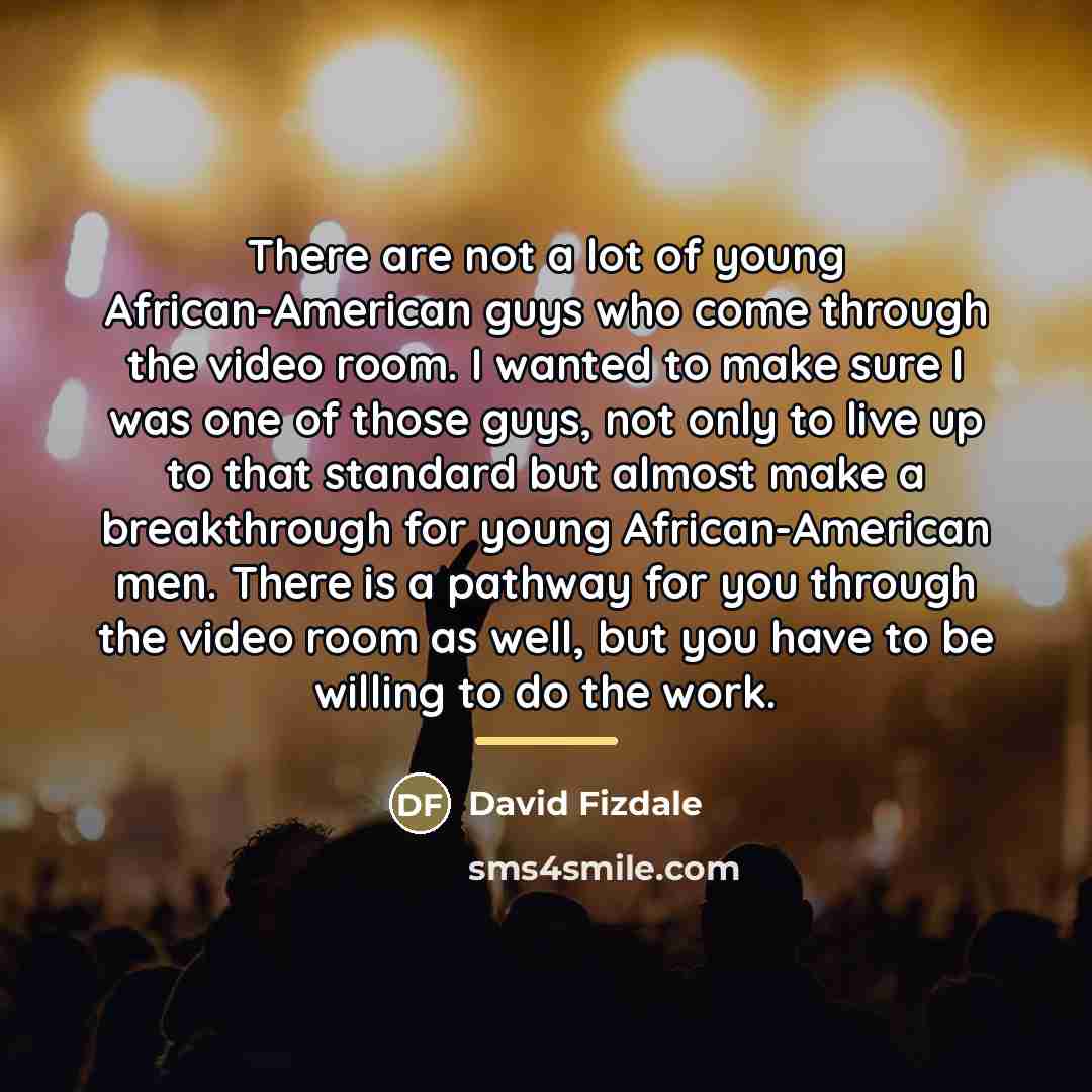 “There are not a lot of young African-American guys who…” quote by David Fizdale