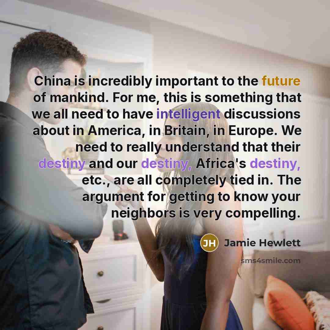 “China is incredibly important to the future of mankind. For…” quote by Jamie Hewlett