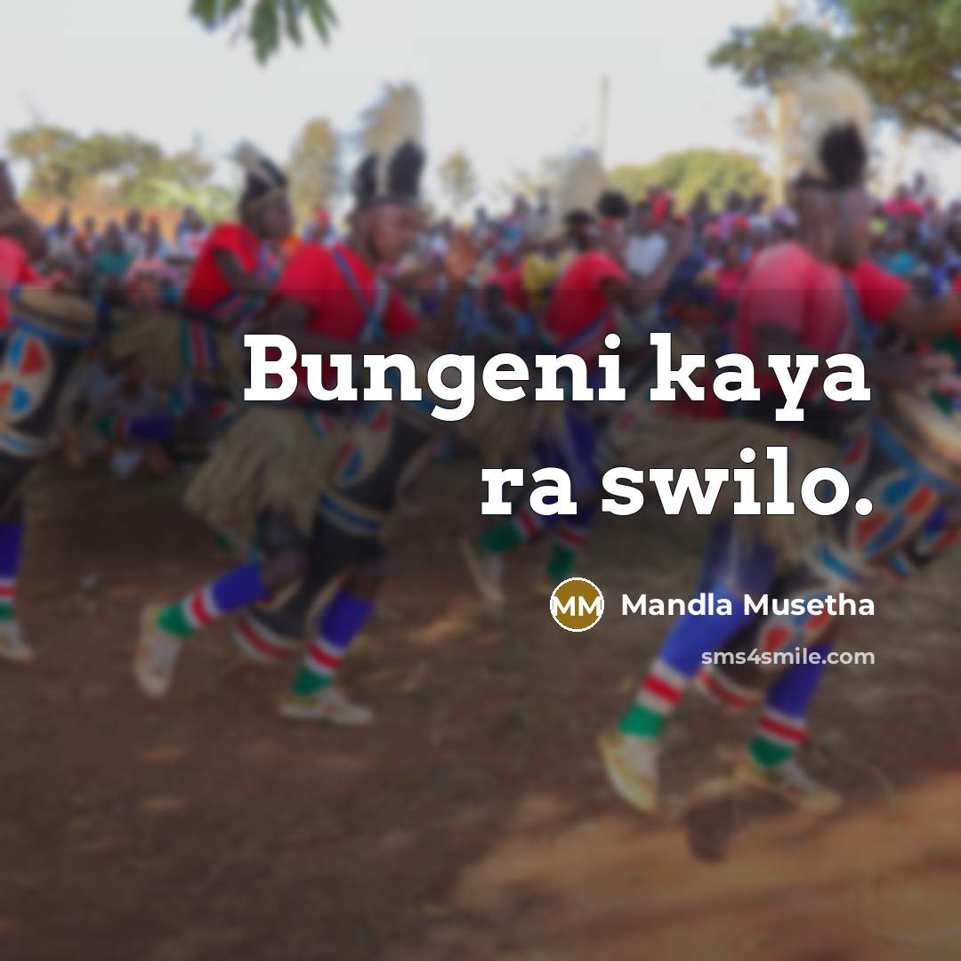 “Bungeni kaya ra swilo.” quote by Mandla Musetha