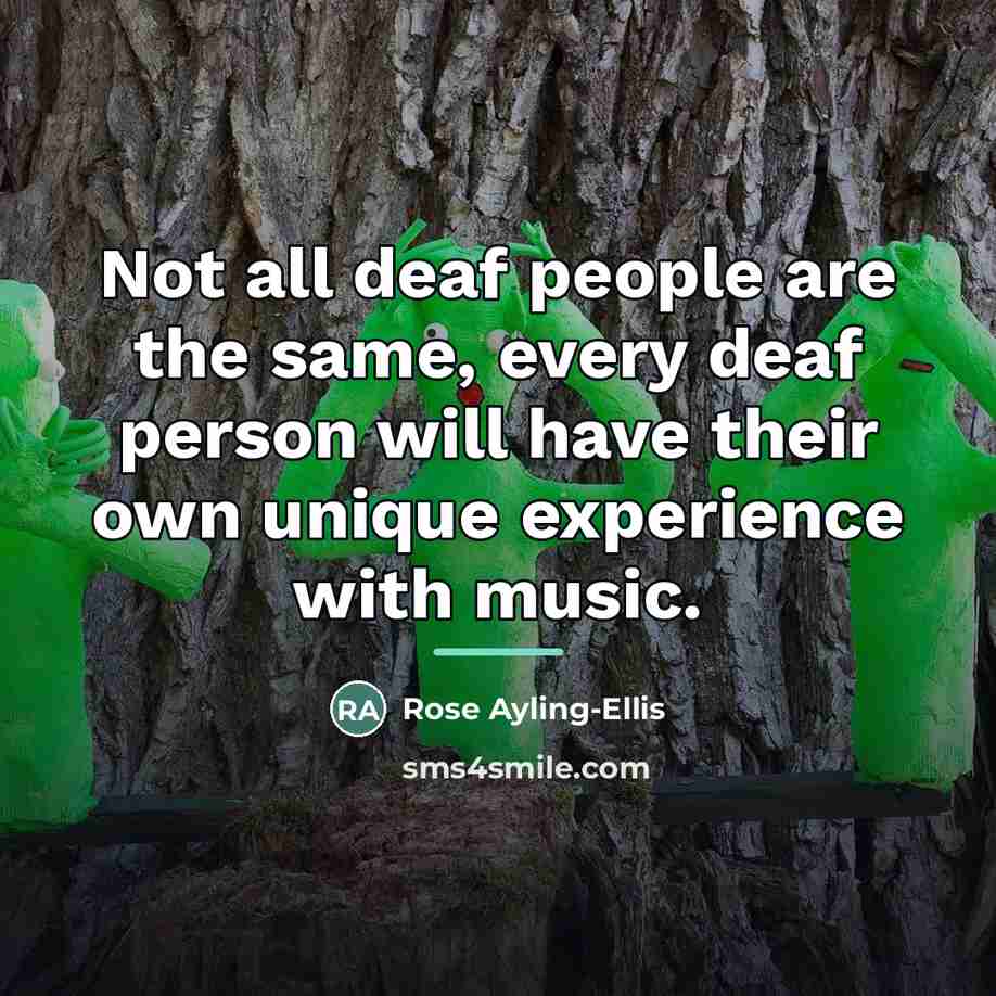 “Not all deaf people are the same, every deaf person…” quote by Rose Ayling-Ellis