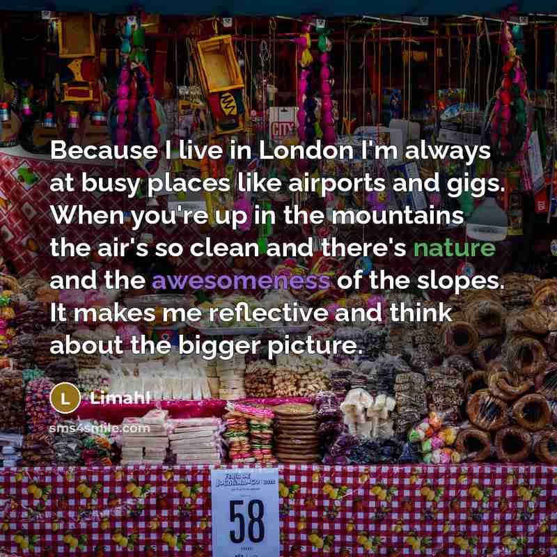 “Because I live in London I'm always at busy places…” quote by Limahl