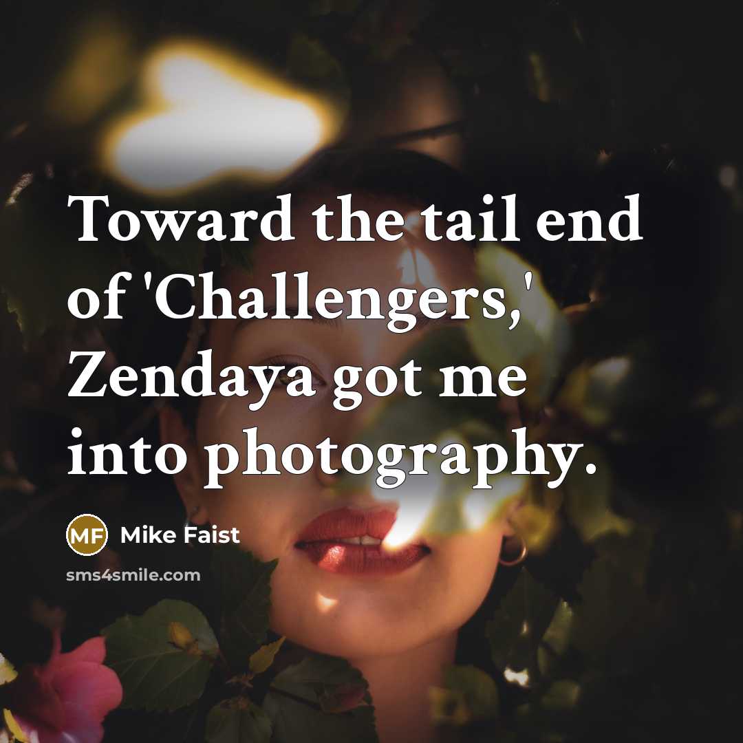 “Toward the tail end of 'Challengers,' Zendaya got me into…” quote by Mike Faist