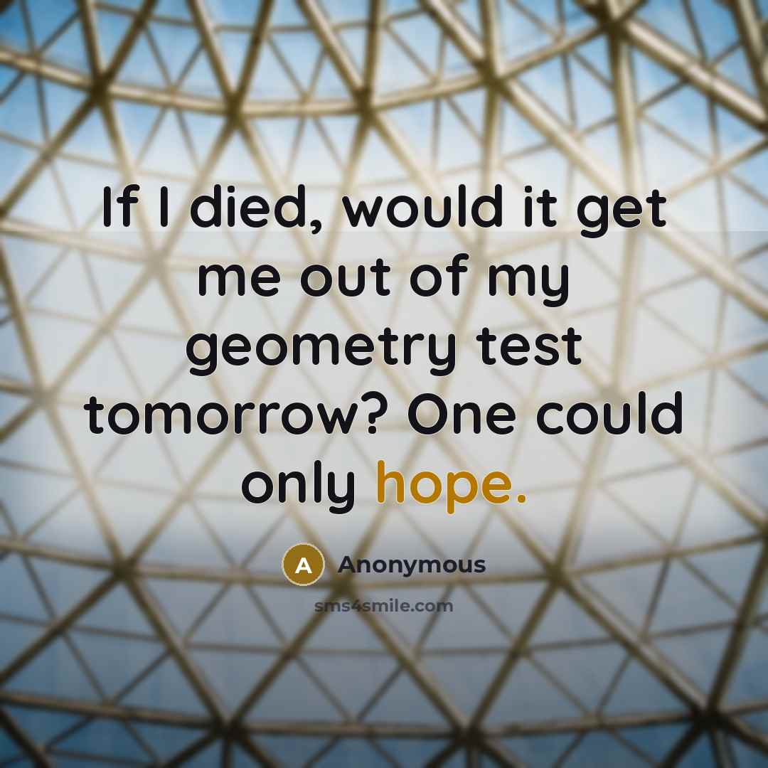 “If I died, would it get me out of my…” quote by Anonymous