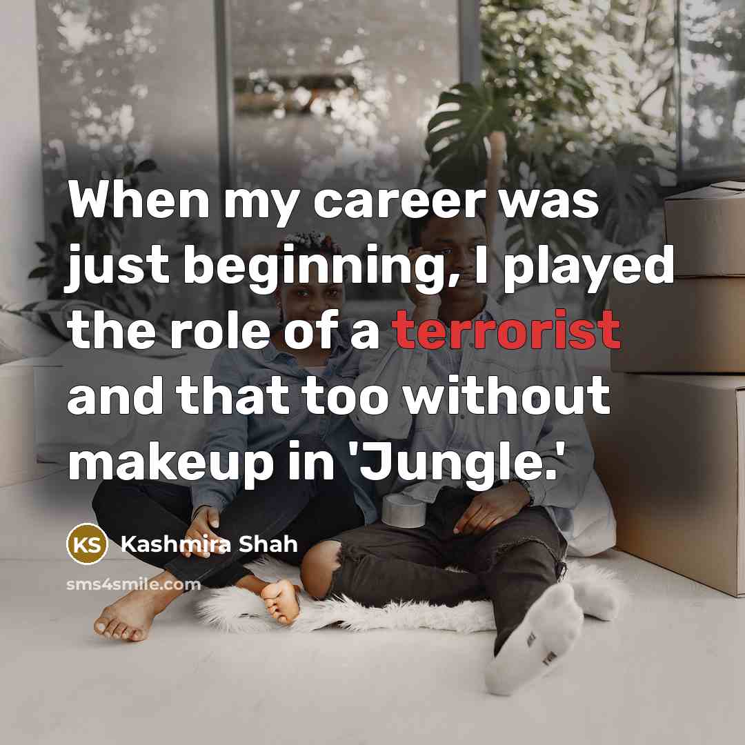“When my career was just beginning, I played the role…” quote by Kashmira Shah