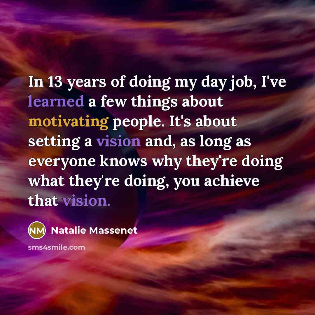 “In 13 years of doing my day job, I've learned…” quote by Natalie Massenet
