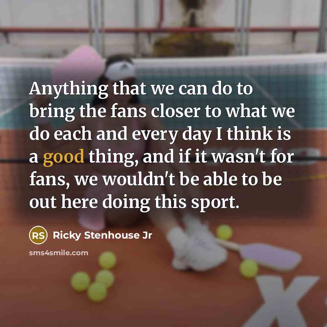 “Anything that we can do to bring the fans closer…” quote by Ricky Stenhouse Jr