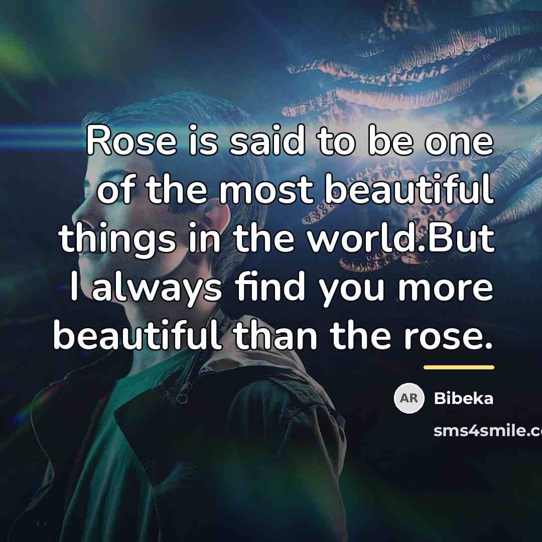 “Rose is said to be one of the most beautiful…” quote by Bibeka