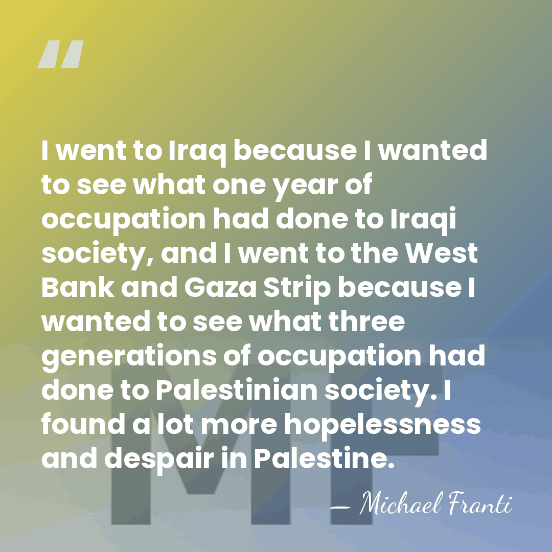 I went to Iraq because I wanted to see what one year&hellip; - Michael Franti