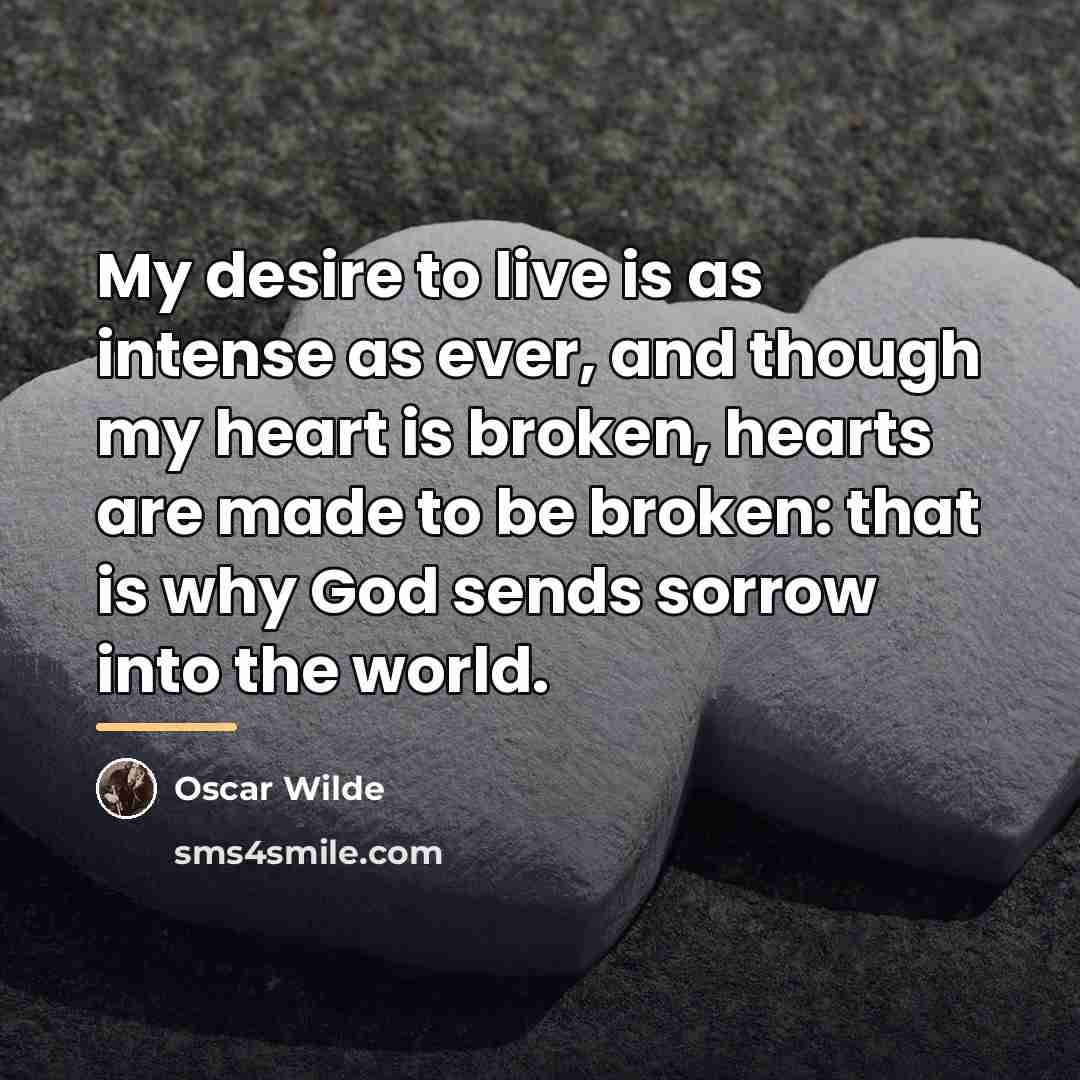“My desire to live is as intense as ever, and…” quote by Oscar Wilde