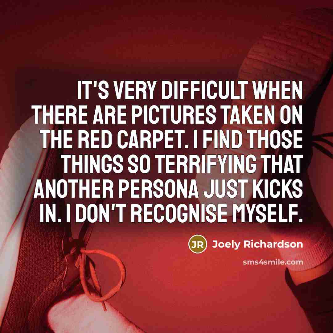 “It's very difficult when there are pictures taken on the…” quote by Joely Richardson