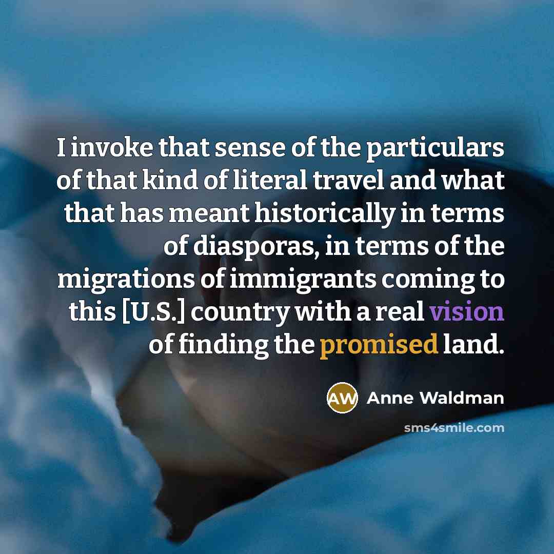 “I invoke that sense of the particulars of that kind…” quote by Anne Waldman