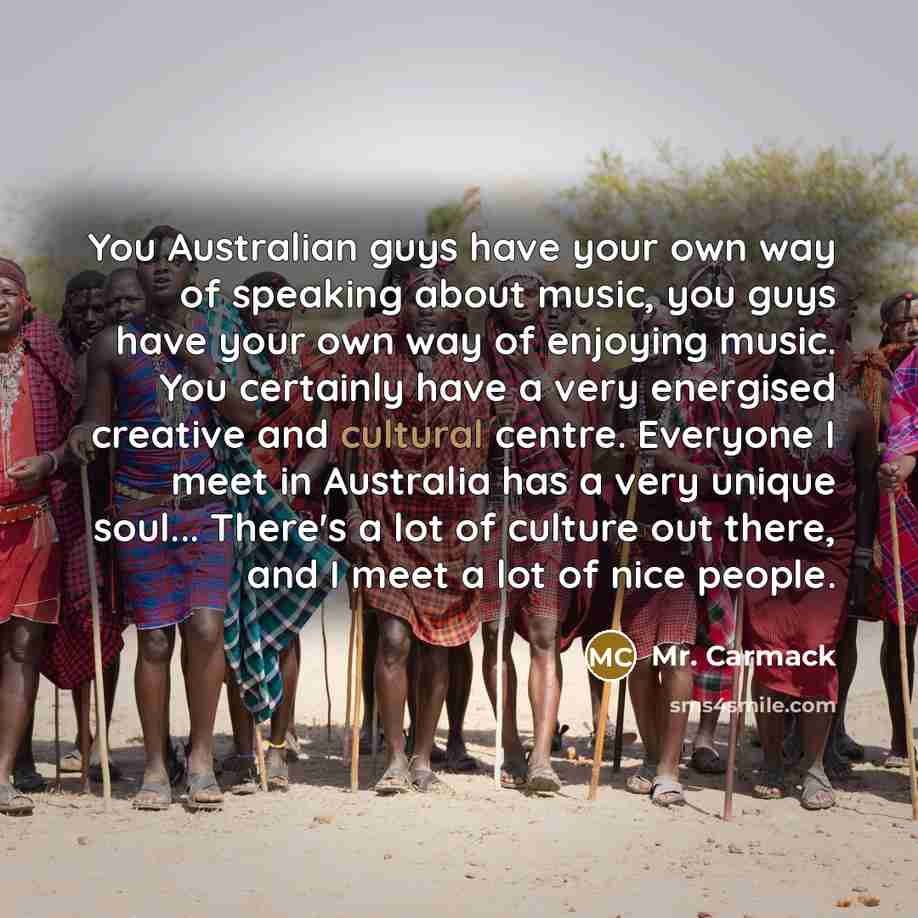 “You Australian guys have your own way of speaking about…” quote by Mr. Carmack