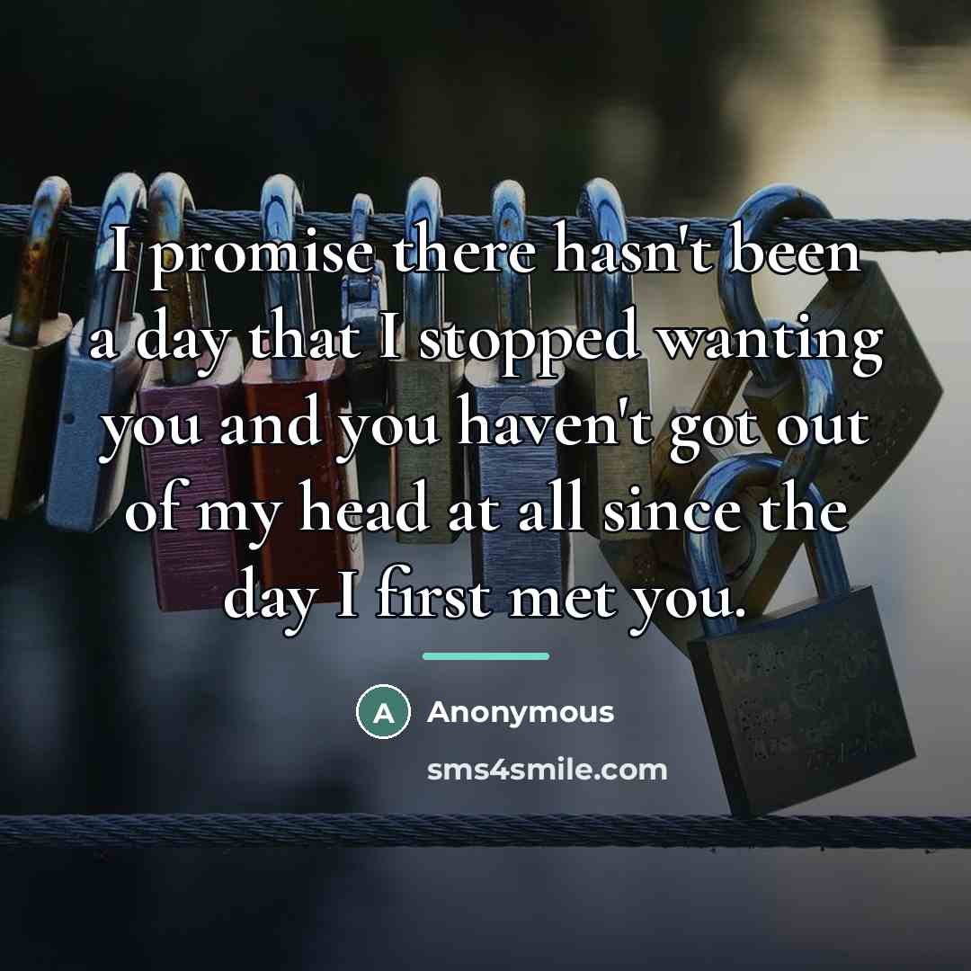 “I promise there hasn't been a day that I stopped…” quote by Anonymous