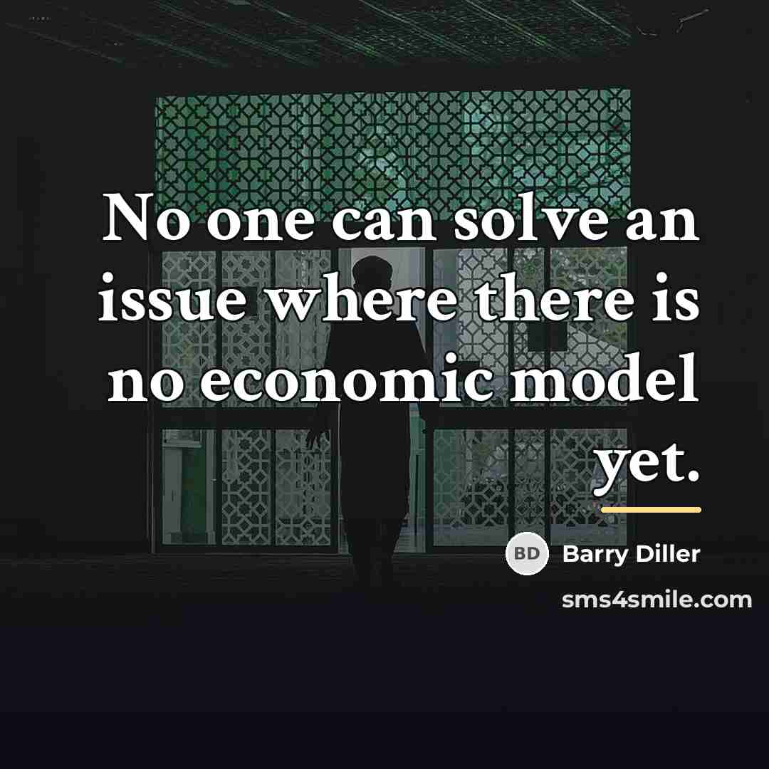 “No one can solve an issue where there is no…” quote by Barry Diller