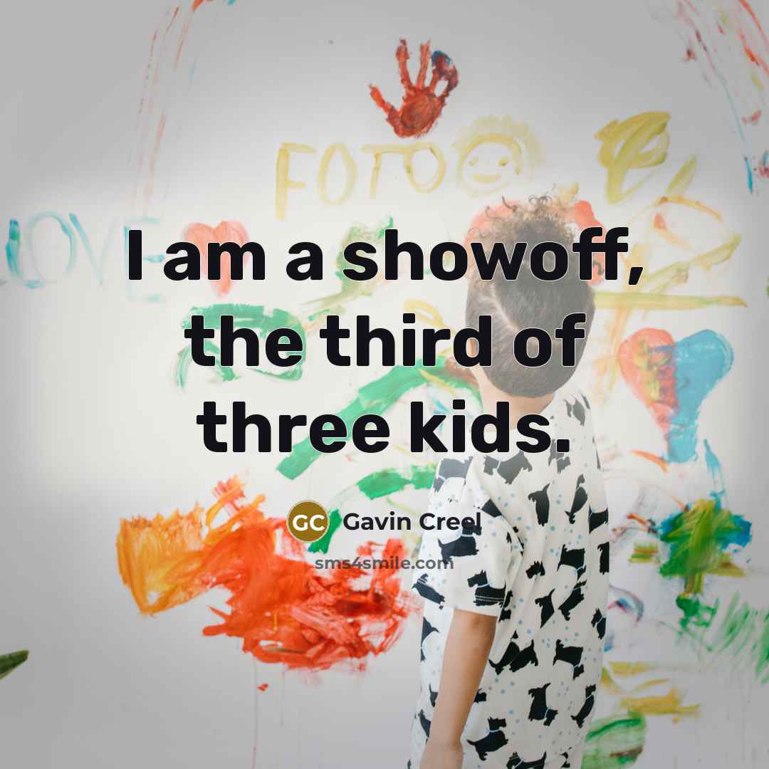 “I am a showoff, the third of three kids.…” quote by Gavin Creel