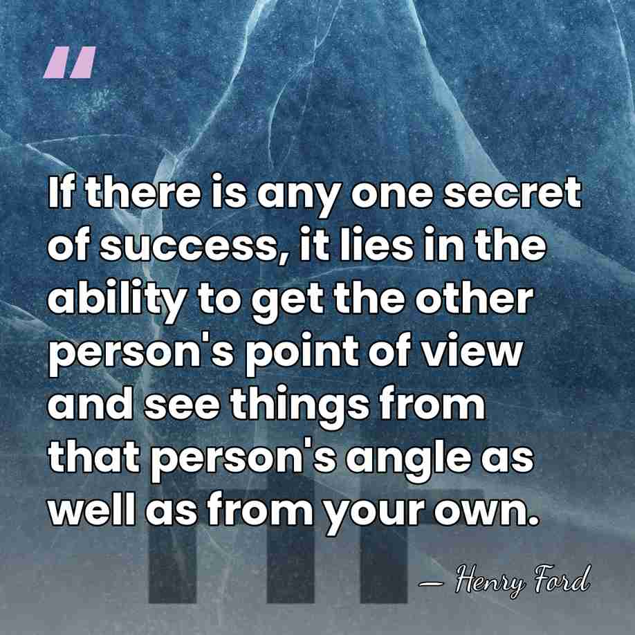 If there is any one secret of success, it lies in the&hellip; - Henry Ford