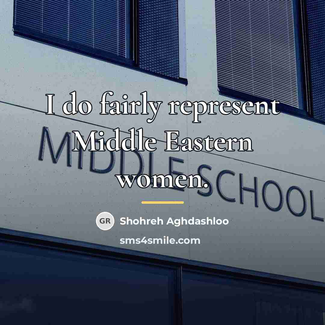 “I do fairly represent Middle Eastern women.…” quote by Shohreh Aghdashloo