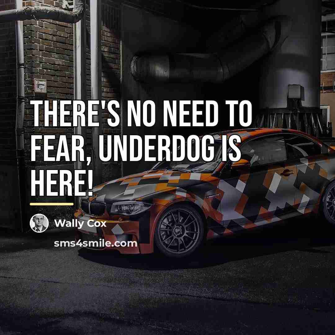 “There's no need to fear, Underdog is here!…” quote by Wally Cox