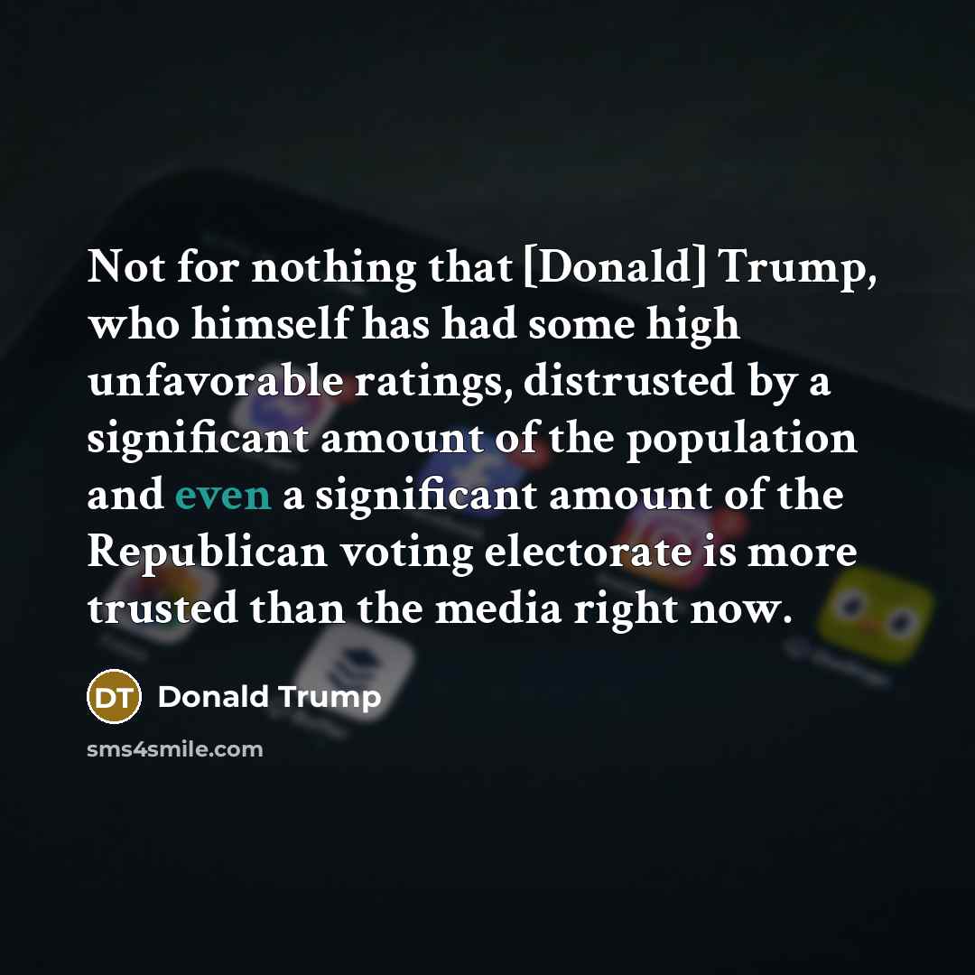 “Not for nothing that [Donald] Trump, who himself has had…” quote by Donald Trump