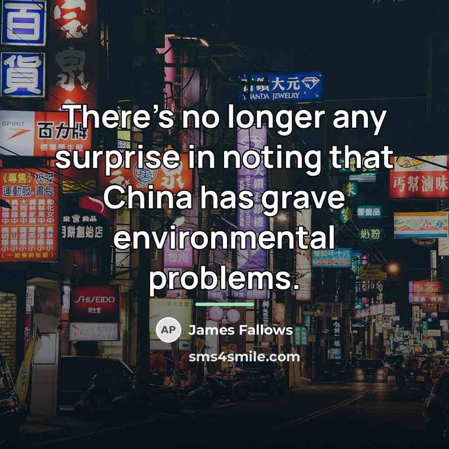 “There's no longer any surprise in noting that China has…” quote by James Fallows