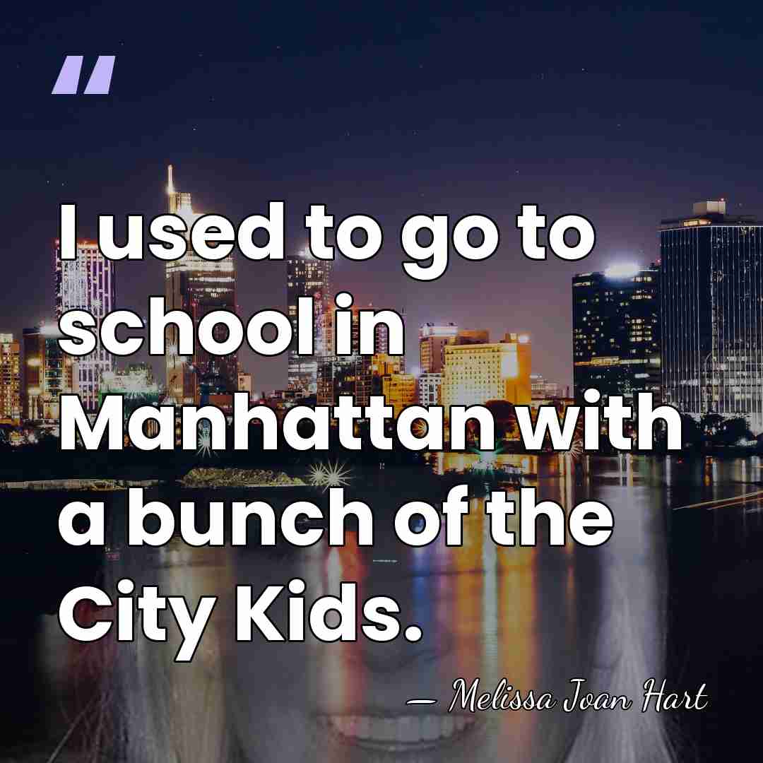 I used to go to school in Manhattan with a bunch of&hellip; - Melissa Joan Hart
