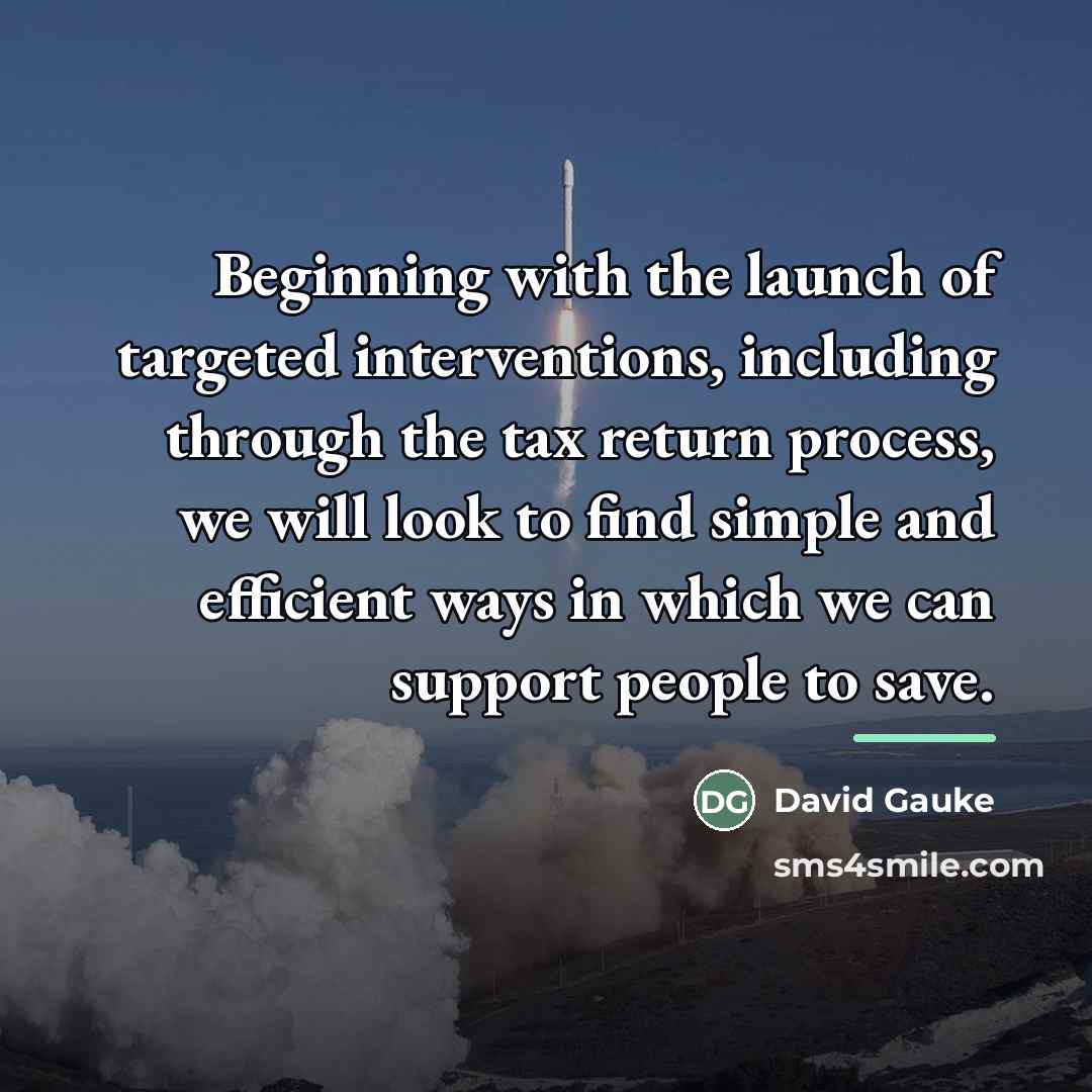 “Beginning with the launch of targeted interventions, including through the…” quote by David Gauke