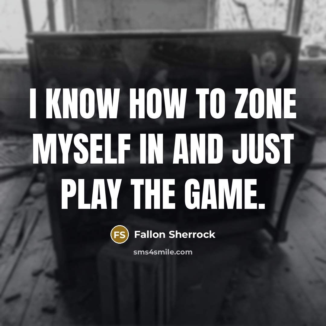 “I know how to zone myself in and just play…” quote by Fallon Sherrock
