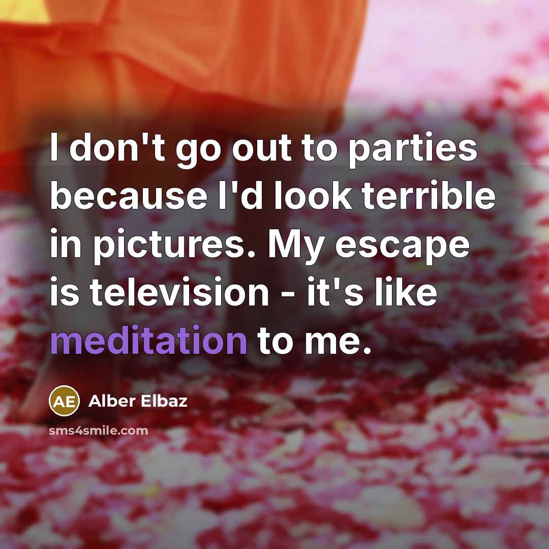 “I don't go out to parties because I'd look terrible…” quote by Alber Elbaz