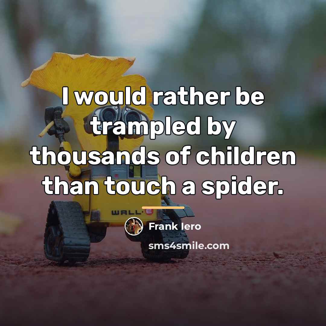 “I would rather be trampled by thousands of children than…” quote by Frank Iero