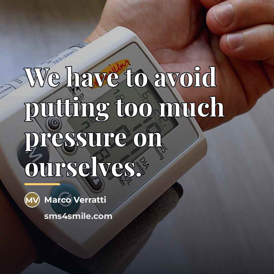 “We have to avoid putting too much pressure on ourselves.…” quote by Marco Verratti