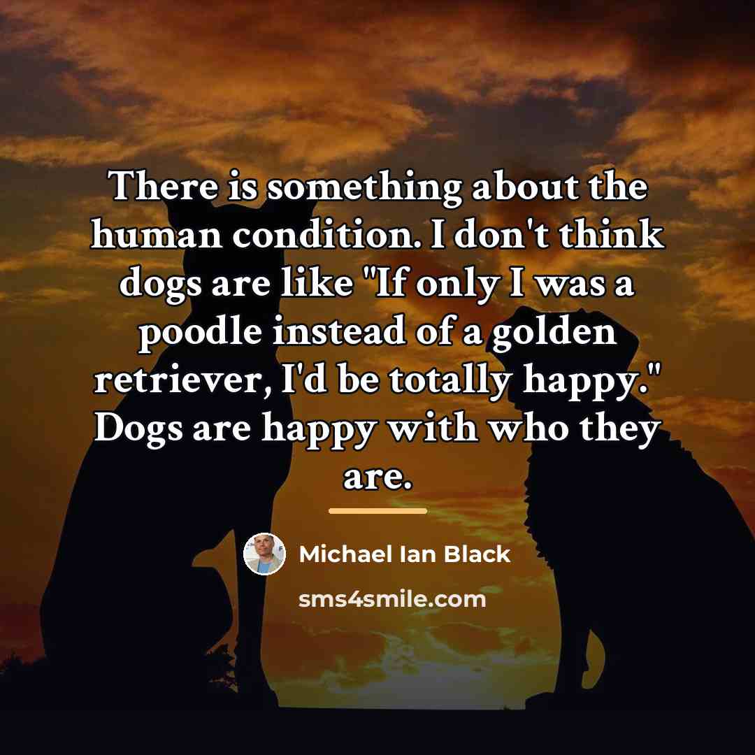 “There is something about the human condition. I don't think…” quote by Michael Ian Black