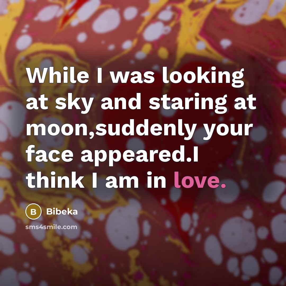 “While I was looking at sky and staring at moon,suddenly…” quote by Bibeka