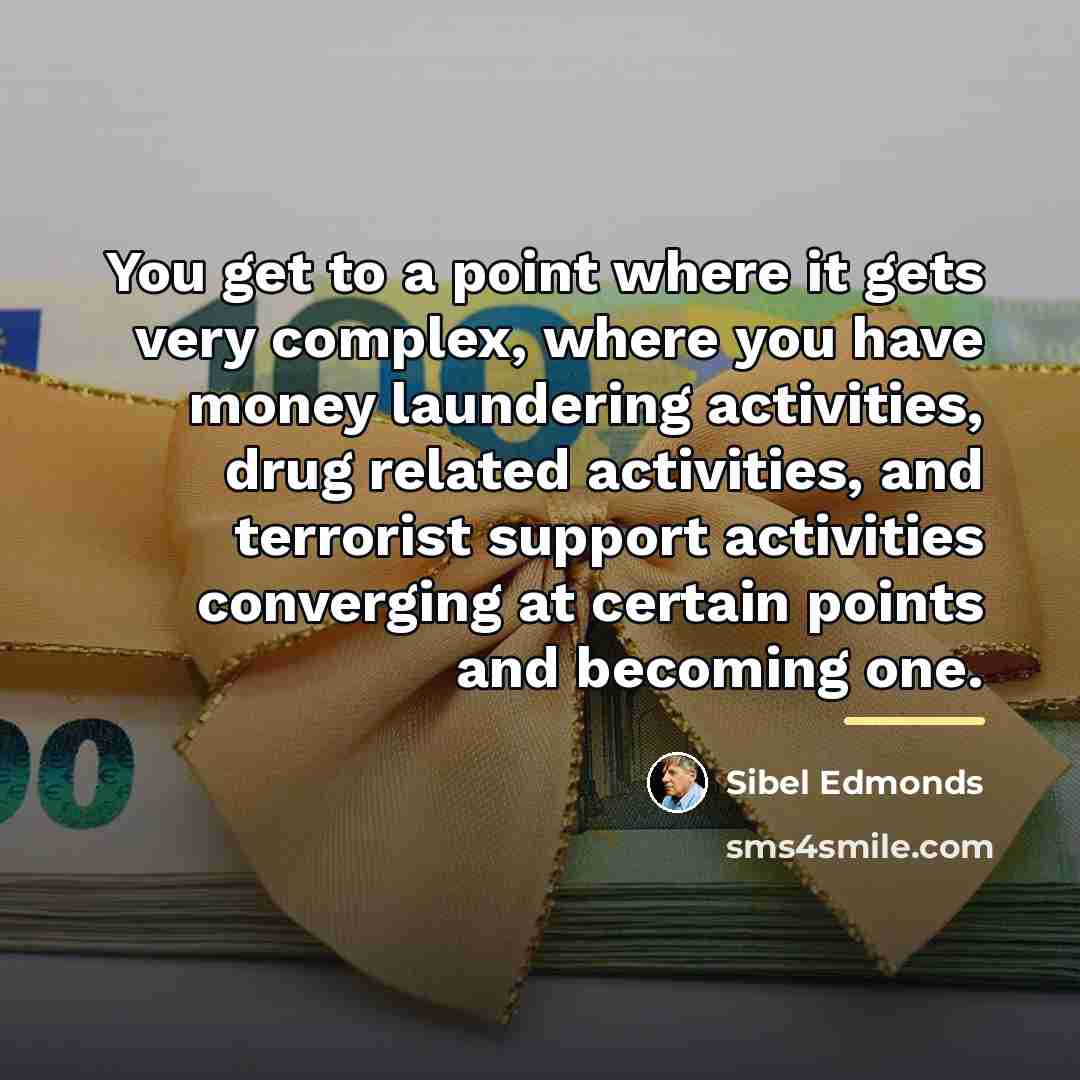 “You get to a point where it gets very complex,…” quote by Sibel Edmonds