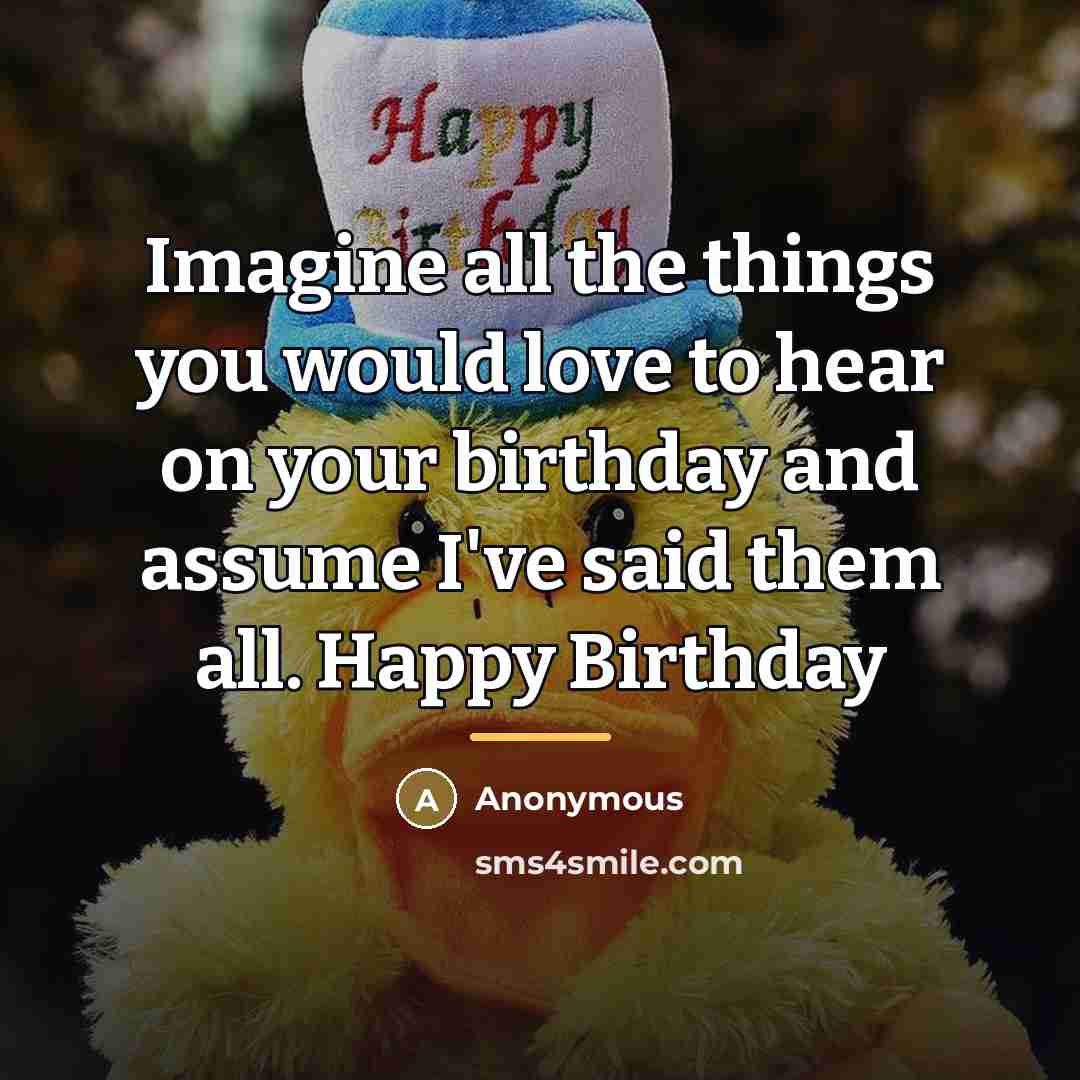 “Imagine all the things you would love to hear on…” quote by Anonymous