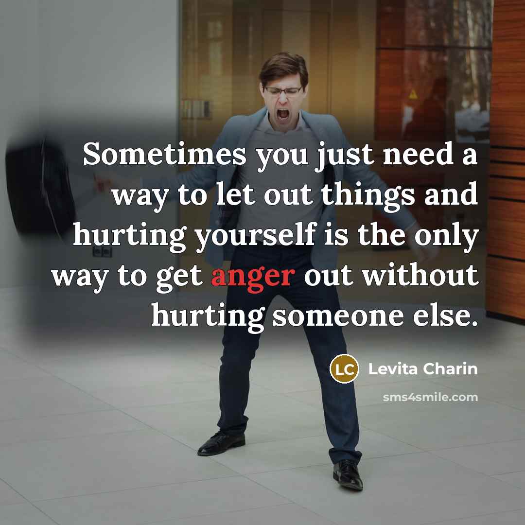 “Sometimes you just need a way to let out things…” quote by Levita Charin