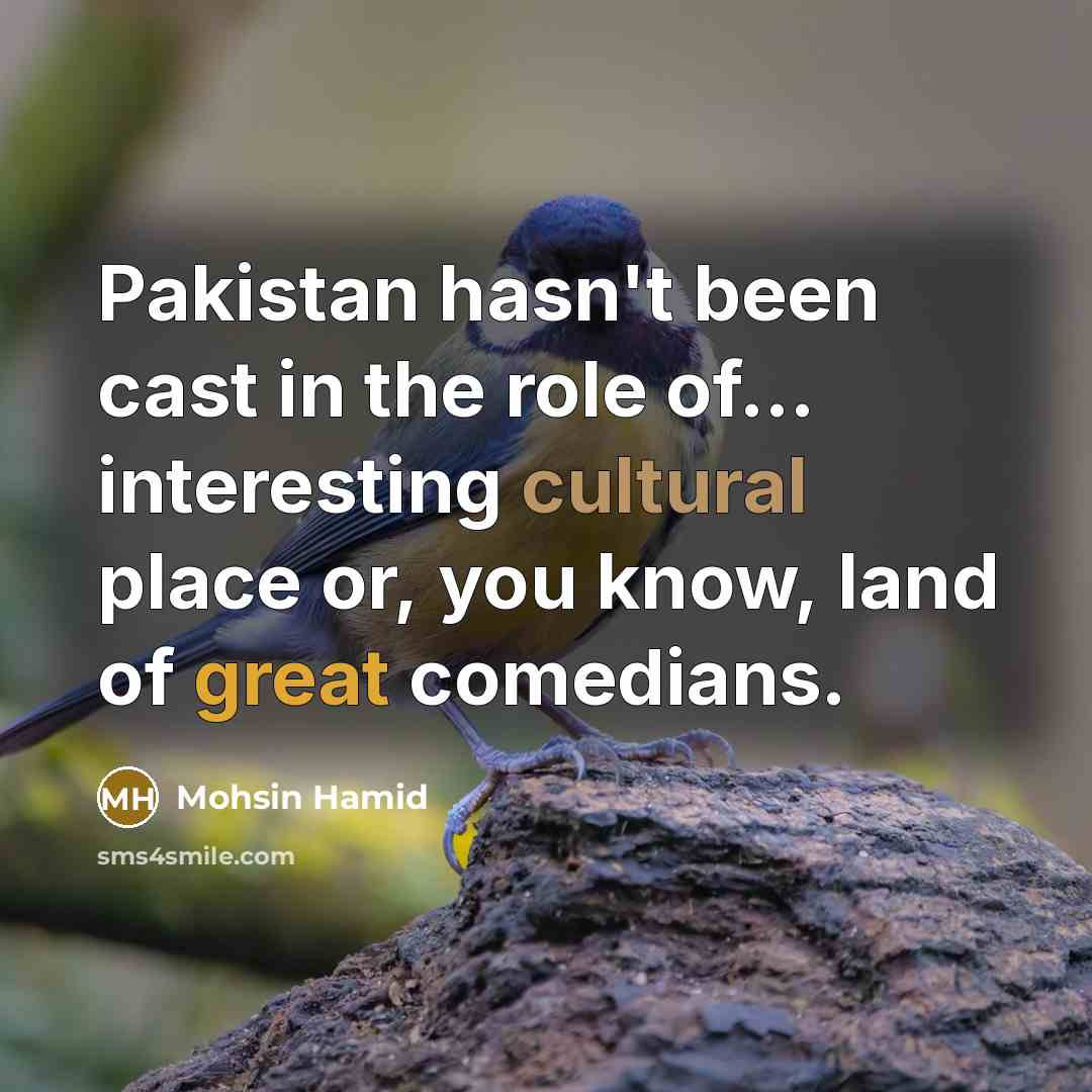 “Pakistan hasn't been cast in the role of... interesting cultural…” quote by Mohsin Hamid