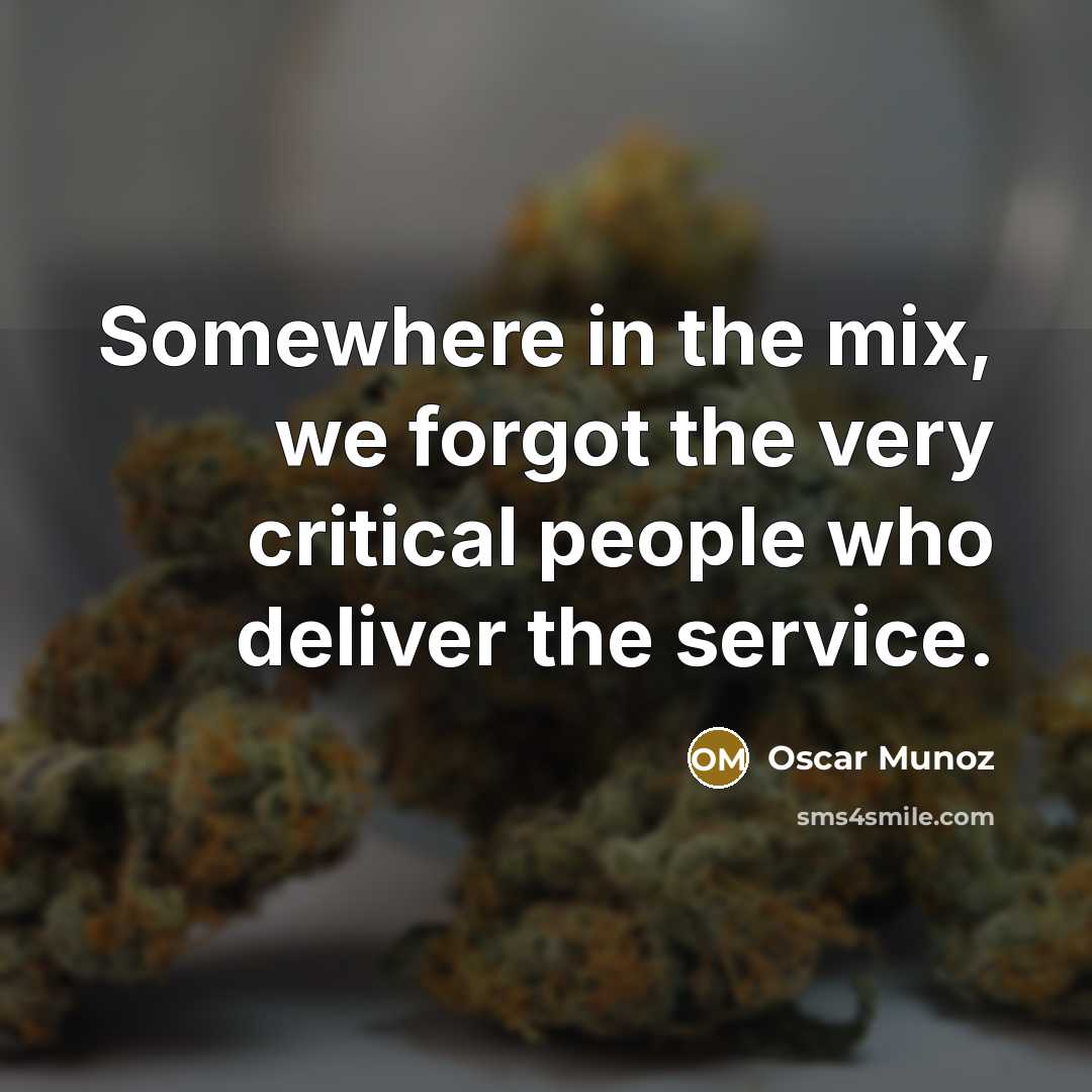 “Somewhere in the mix, we forgot the very critical people…” quote by Oscar Munoz