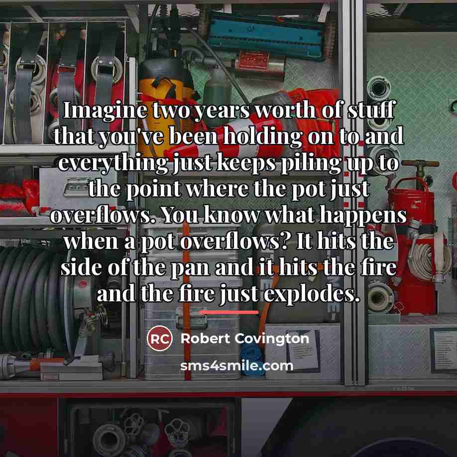 “Imagine two years worth of stuff that you've been holding…” quote by Robert Covington