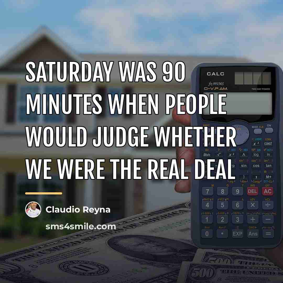 “Saturday was 90 minutes when people would judge whether we…” quote by Claudio Reyna