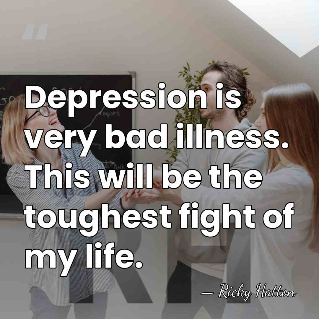 Depression is very bad illness. This will be the toughest fight of&hellip; - Ricky Hatton