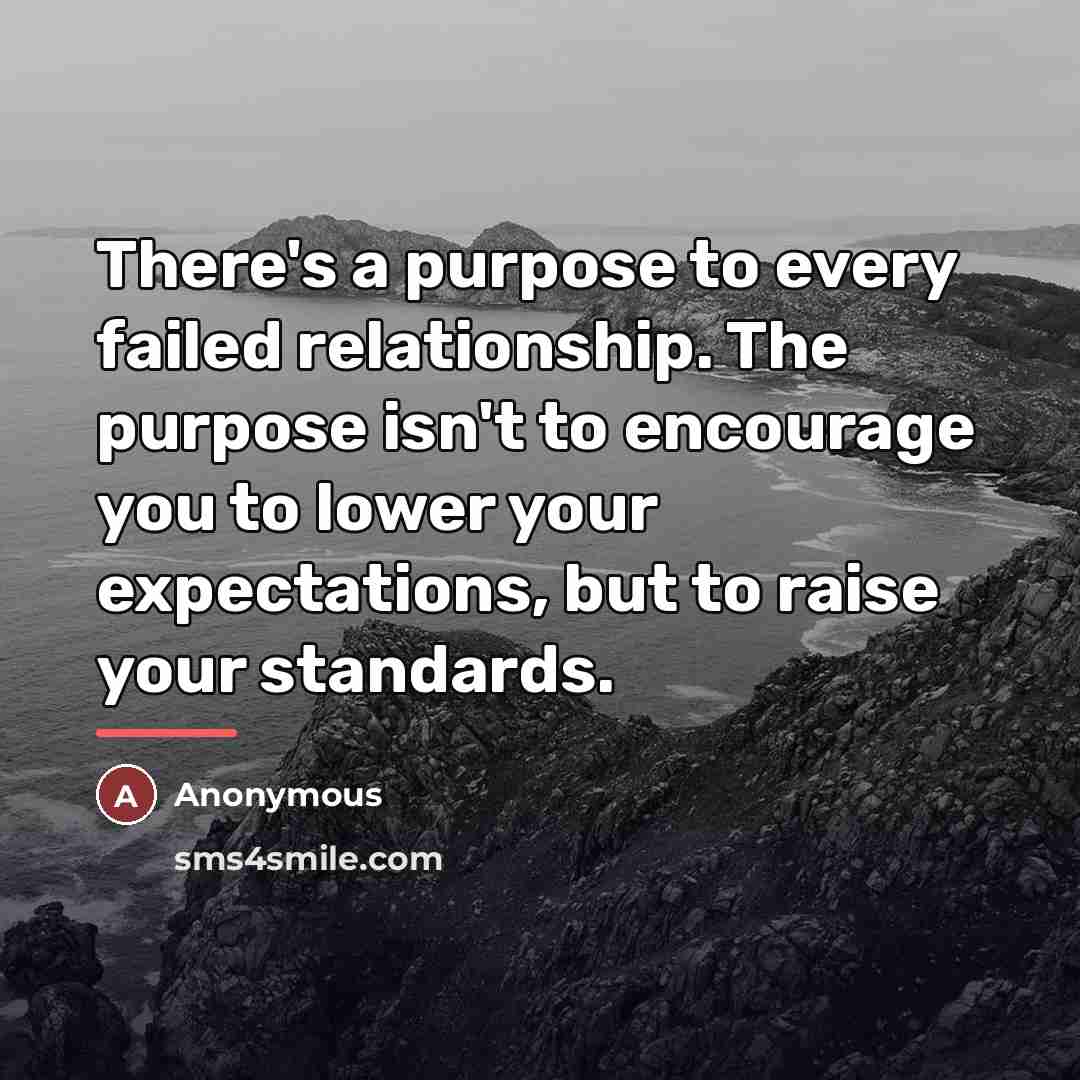 “There's a purpose to every failed relationship. The purpose isn't…” quote by Anonymous