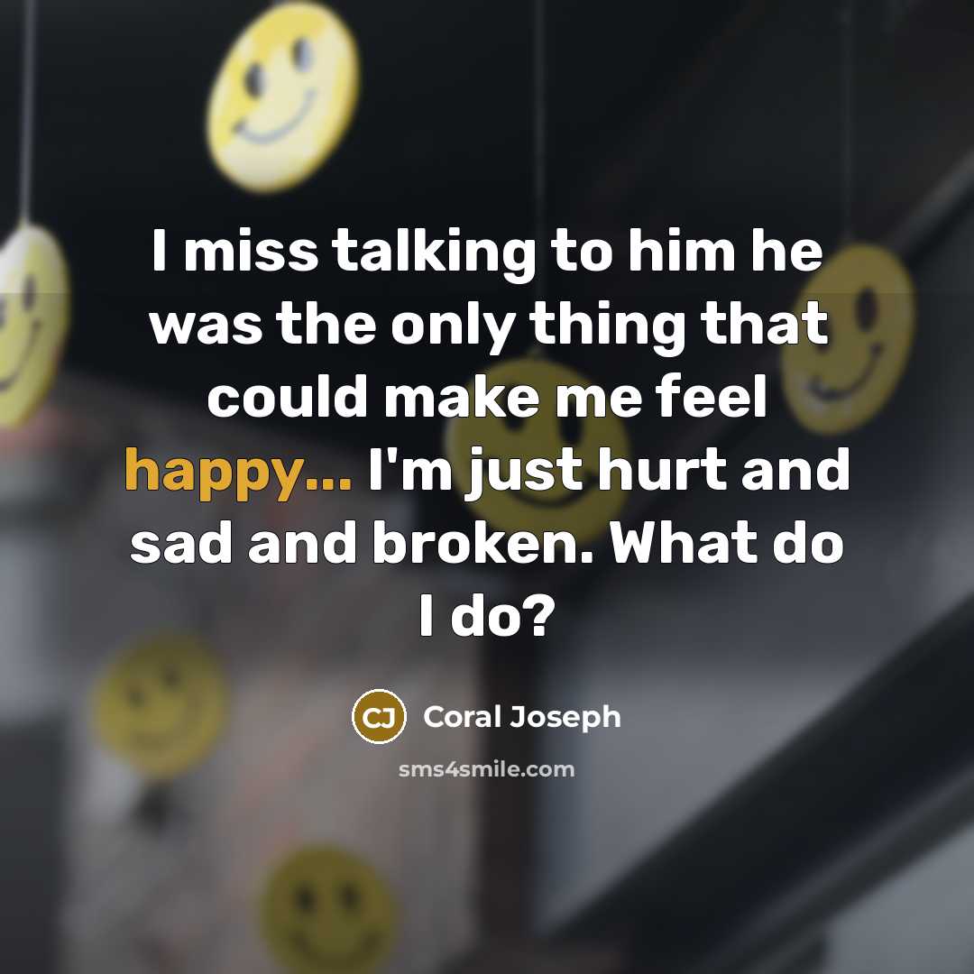 “I miss talking to him he was the only thing…” quote by Coral Joseph